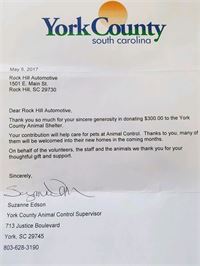 YC animal shelter letter